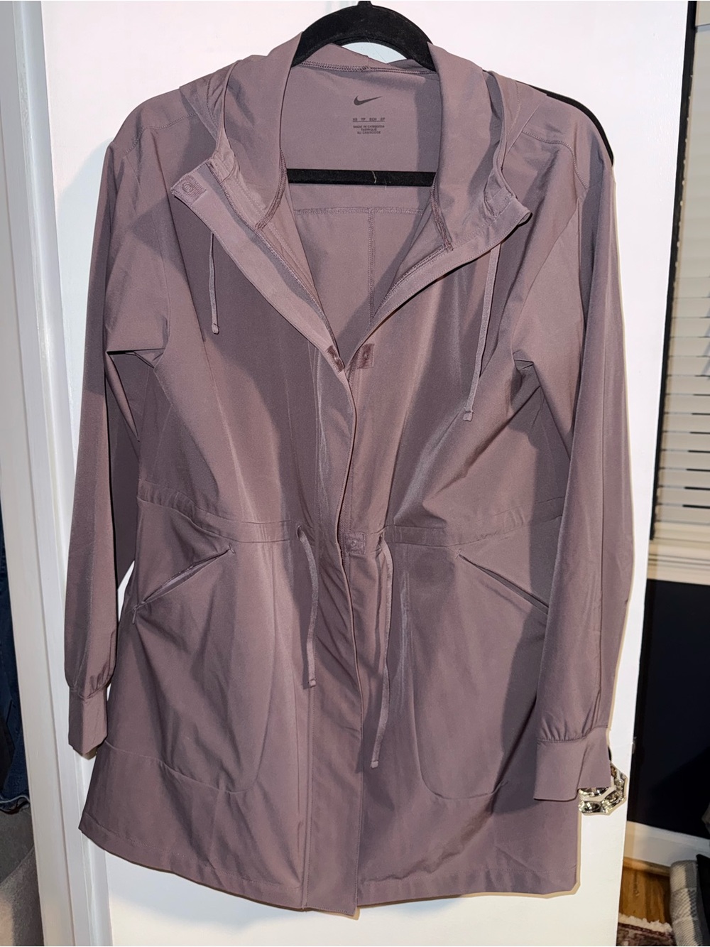 Nike Women’s Hooded Anorak Jacket - Dusty Mauve